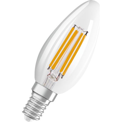 Ampoule Transparente Led Flamme E14 4w 470 Lm Blanc Chaud Ampoule Transparente Led Flamme E14 4w 470 Lm Blanc Chaud - Osram (1/5)