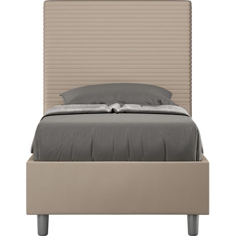 Letto Singolo 90x210 cm Senza Rete Focus Tortora (1/4)