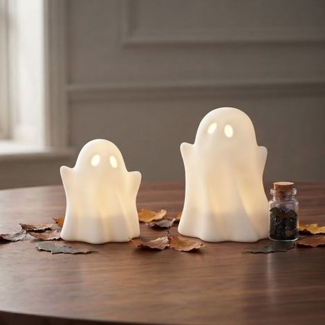 Duo Spooky Eyes Light Up Ghost Ornament (1/2)