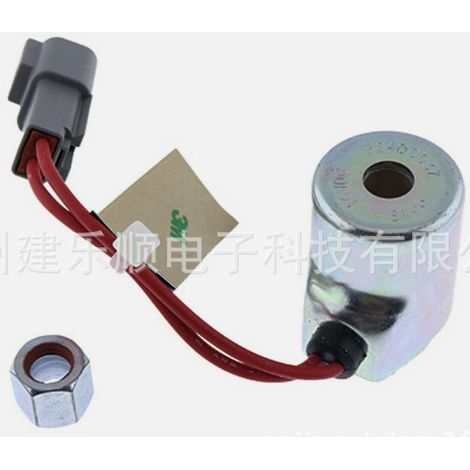 Excavator solenoid valve coil 6666547 is compatible with Bobcat 751, 753, 763, 773, 853, 863, and 864. (1/4)