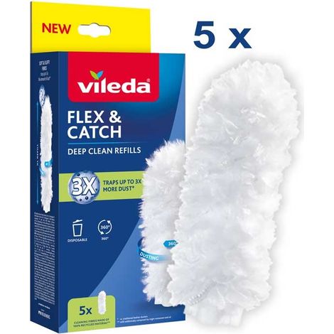 Recharges pour pelle à poussière Vileda Flex&Catch. 5 pièces. (1/5)