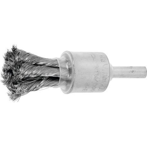 Lessmann Gezopfte Pinselbürste INOX-Draht, Bürsten-⌀xBorstenstärke: 19X0,15 mm (1/2)