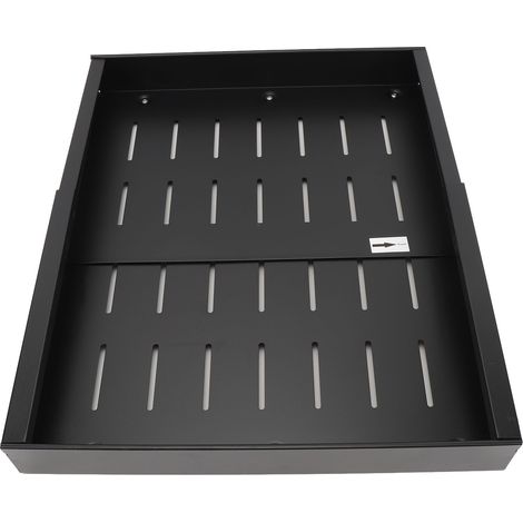 Rangement tiroir extensible coulissant cuisine acier carbone noir adhésif sans perçage (1/5)
