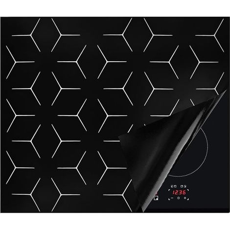 Protege Plaque Induction - 51 x 63 cm Protection Étanche, Cache Cuisson Antidérapante Protégée Deco Cuisine pour Plan de Travail (1/5)