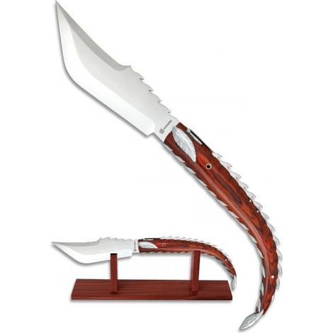 Navaja Clásica Espino Martinez Albainox Incluye Peana Virola Aluminio Hoja Acero Inox de 22.5 cm 01626