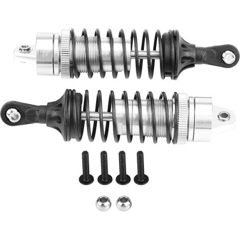 2-teilige 100-mm-Stoßdämpfer für die Vorderachse des Traxxas Slash 4x4 1/10, ohne Feder (Silber) (1/5)
