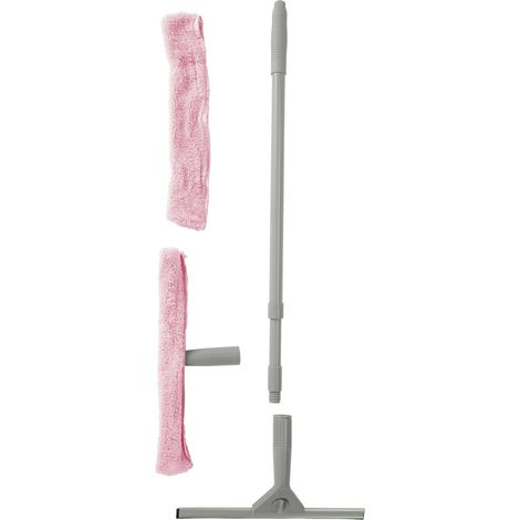 Fensterreinigungsset mit Teleskopgriff, max. 95 cm