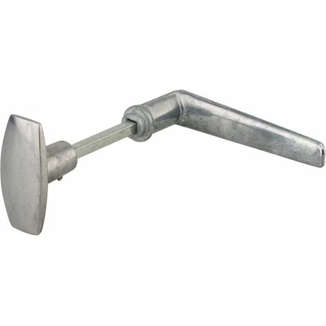 Thirard – Bouton béquille carré 6 mm – Alliage poli – Épaisseur de porte jusqu'à 70 mm – Réglage vis pointeau – Adapté aux serrures horizontales (1/2)