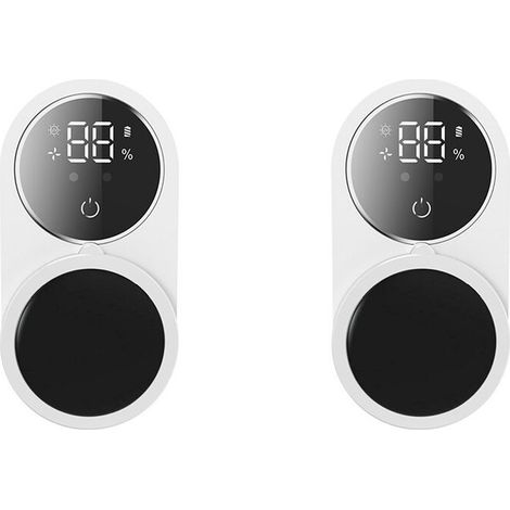 2 soportes para cepillos de dientes UV, desinfectante para cabezales de cepillos de dientes, caja de desinfección inteligente, inducción germicida, estante de almacenamiento doble. (1/4)