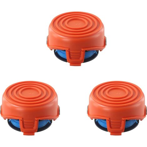 A6442-XJ Lot de 3 capuchons bobine rechange pour débroussailleuse Decker GL650, GL660, GL670, GL315, GL655, GL656 3. - (1/5)