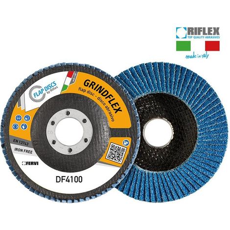 Disco de laminas Grindflex classic 115 mm grano 40 fibra Fervi df4100.112