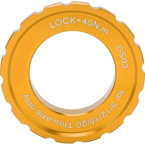 MEIJUN Bague de Serrage Centerlock pour Roues de Vélo de Montagne, Axe en Tonneau et Disque Frein - Doré (1/5)