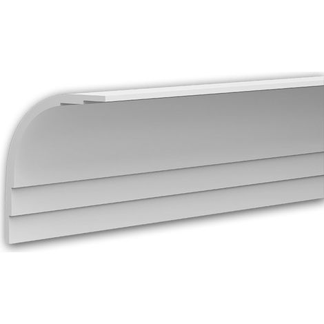 Eckleiste Profhome 650243 Deckenleiste Stuckleiste Zierleiste Modernes Design weiß 2 m