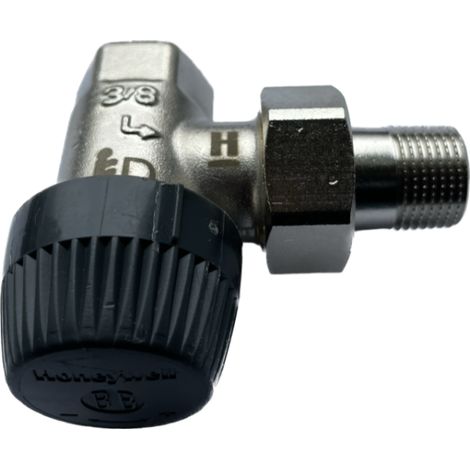 Honeywell Thermostatventil BB Messing, vernickelt Eck, 3/8'' M30x1,5 V2000EBB10 (1/2)