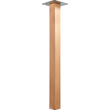 Hettich Tischbein Melta 5,0 x 72 cm Buche - 1 Stück Tischbeine