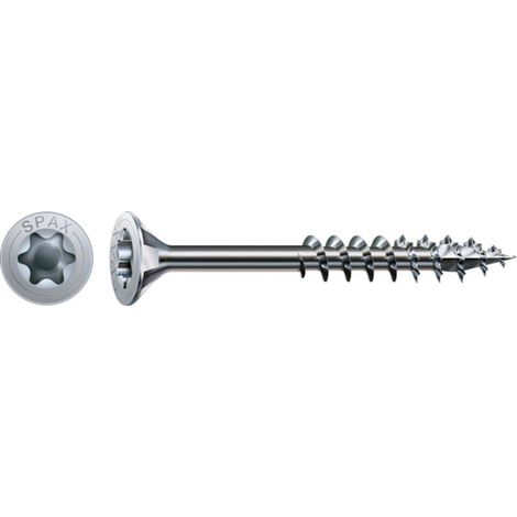 Vis bois Tête fraisée Torx® T-STAR plus Filetage partiel - 6 x 160 mm Pointe 4CUT Zingué WIROX