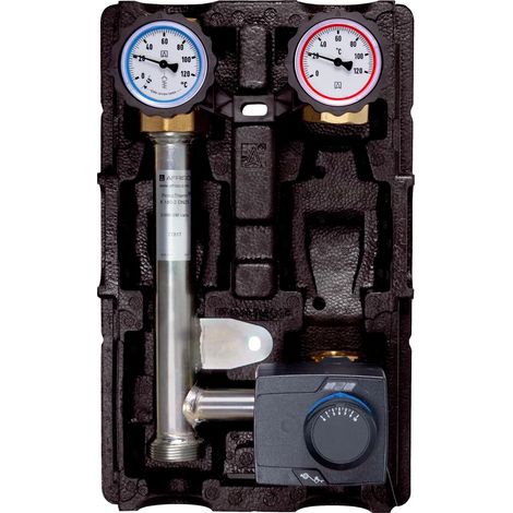 Afriso Pumpengruppe/Heizkreisset gemischt PrimoTherm K 180-2 DN25 3-WM-SM Vario (ohne Pumpe, mit Motor), einstellbarem Kvs-Wert