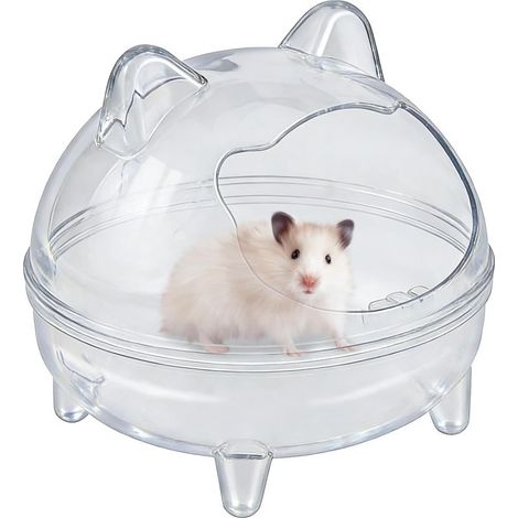 Baignoire pour Hamster, boîte de Bain de Sable pour Hamster Sable pour Hamster, conteneur de Bain pour Tous Les Petits Animaux de Compagnie, Hamsters, écureuils (1/5)