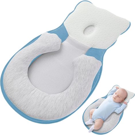 Ergonomisches Anti-Reflux-Stillkissen für Neugeborene in Bärenform, ein gemütliches Nest zum Fläschchengeben, Schlafen und Stillen.