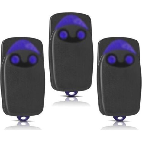 3 pièces remplacement pour télécommande NICE, télécommande portail 433,92 MHz 2 canaux, compatible avec Flo1r-s, Flo2r-s, Flo4r-s Crezuo (1/4)