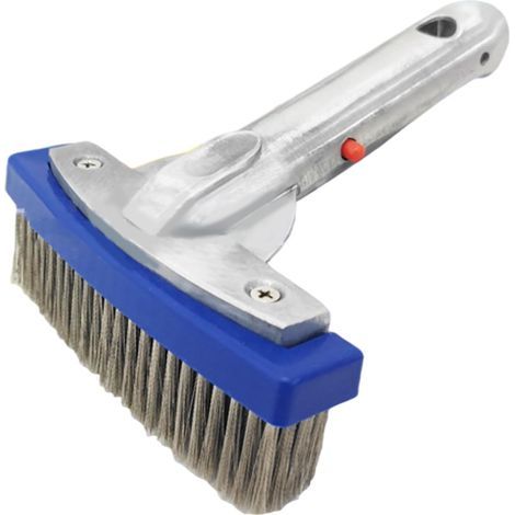 Tête de Brosse à Piscine de 5 Pouces, poignée en Acier Robuste avec poignée en Aluminium pour Taches tenaces sur Les Murs/tuiles/marches (1/5)