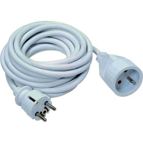 RALLONGE ELEC 3G1.5 5M BLANC PROFILE 502400151