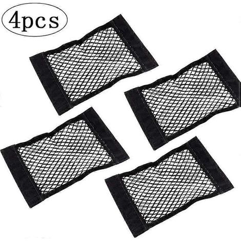 Organisateur de coffre de voiture, pochette de rangement en filet avec fermeture auto-agrippante, 2 pièces (1/5)