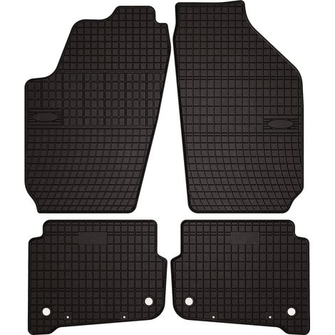 Alfombrillas de goma para coche: Seat Ibiza III 6L hatchback (2002-2008) - negras, a medida
