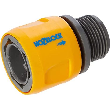 Adattatore per tubo piatto ea spirale in materiali di alta qualità - blister HOZELOCK (1/4)