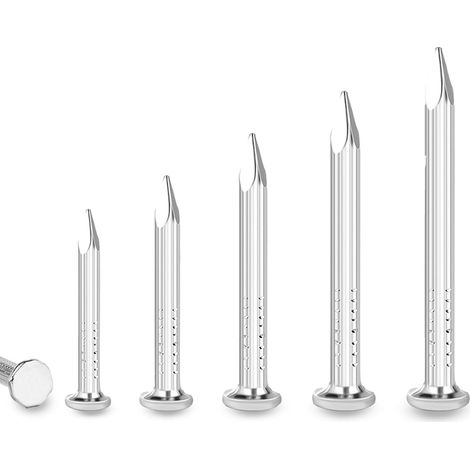 100 pièces 20mm Clous en Acier, Clous pour le Travail du Bois, Clous de Maçonnerie Acier au Carbone, Clous pour Tableaux Utilisation Universelle Intérieur en Extérieur (1/5)