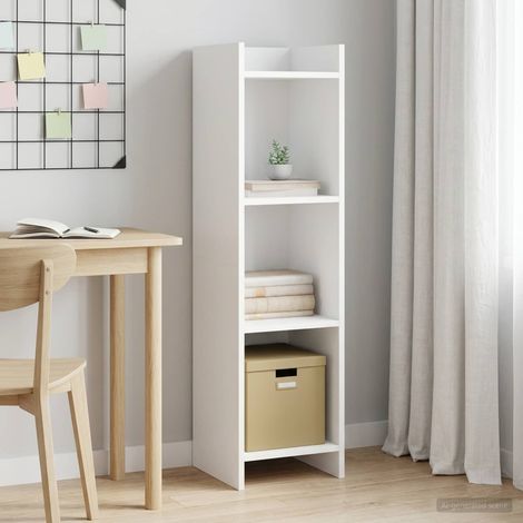vidaXL Libreria Bianco 30 x 30 x 111 cm Legno ingegnerizzato (1/5)