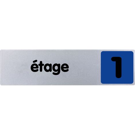 Plaque de porte 1er étage - couleur 170x45mm - 4032986