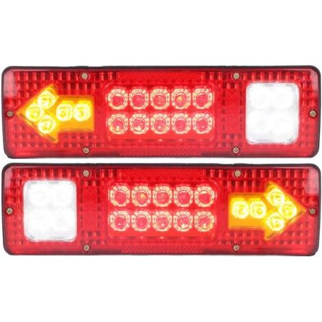 12-V-LED-Rückleuchten, 2 Stück, hohe Leuchtkraft, universeller Blinker, geeignet für Anhänger, Lkw, Wohnwagen, Boote und Wohnmobile, von DEBUNS (1/5)