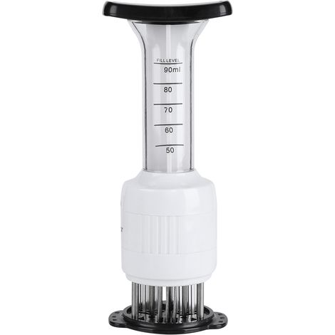 Injection de marinade pour viande, seringue attendrisseur à aiguilles, outil de cuisine pour steaks et saveurs. (1/5)
