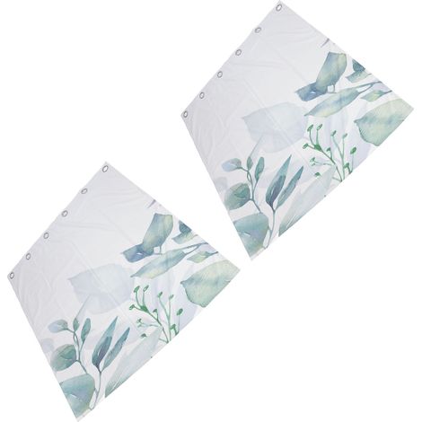 Rideaux à motifs végétaux, rideaux scandinaves à motifs verts, rideaux occultants pour fenêtres de balcon (1/5)