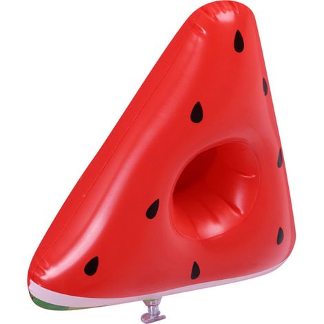 Porte-gobelet gonflable pour piscine, bouées en forme de pastèque et de pizza, jouets aquatiques pour enfants (1/4)