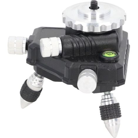 Base de niveau rotative 360° avec pieds ajustables - Fine Tuning Adapter pour laser Huepar 622CG/R et - ABS/Alloy, charge 20kg (1/5)
