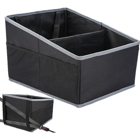 Organisateur de voiture pliable – Organiseur de siège arrière antidérapant et imperméable pour économiser de l'espace avec compartiments, accessoires de voiture portables pour chambre à coucher (1/5)