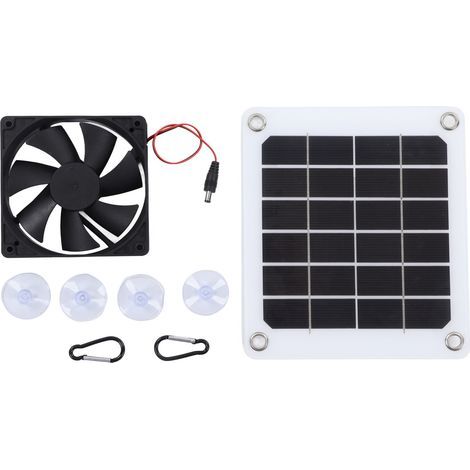 Solarbetriebener Abluftventilator, 20 % Wirkungsgrad, wasserdicht für Wohnmobil-Wohnmobil-Gewächshäuser (1/5)