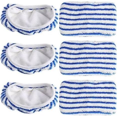 Lingettes Microfibre pour Nettoyeur Vapeur - Compatible avec Modèles Steam Power, Lot de 6 Pièces - (1/5)