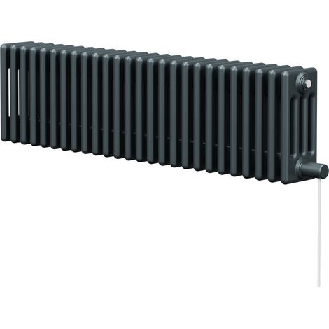 Wholesale Domestic Colosseum Anthracite 300mm x 1164mm Horizontal Electric Quadruple Column Radiator (1/5)