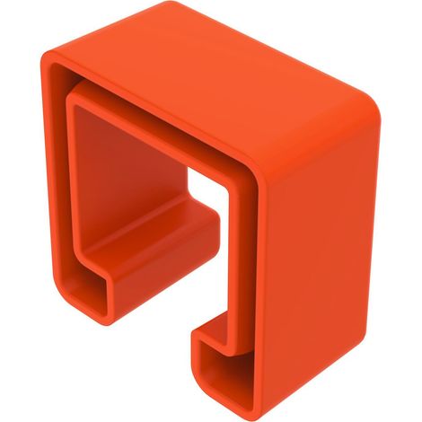 OBO Bettermann Schutzkappe gespritzt zu Schiene MS 41 41x41 Polyethylen pastellorange RAL 2003, 25 Stück, 1122900