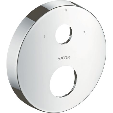 hansgrohe AXOR rosace de rallonge, ronde, 2 trous, 0-1-2, (1/2)