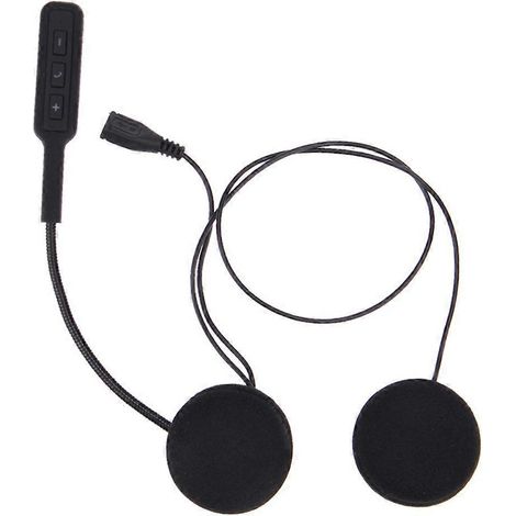 Casque audio professionnel sans fil CSR pour moto, musique stéréo, réponse automatique, idéal pour les casques de moto.-M-Black