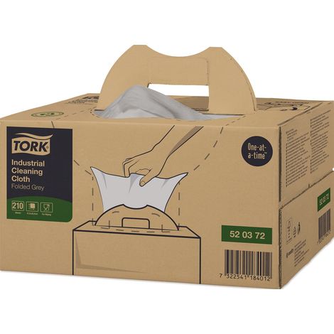 Asciugamano TORK 520372 L.ca.415 mmxB.ca.335mm bianco 1-strato, senza stampa 210 pezzi/confezione