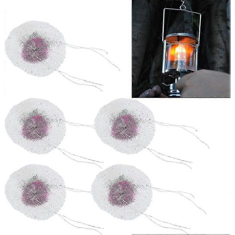 Lot de 20 manchons de rechange pour lampe à pétrole/gaz à pression, idéale pour le camping et la randonnée. (1/5)