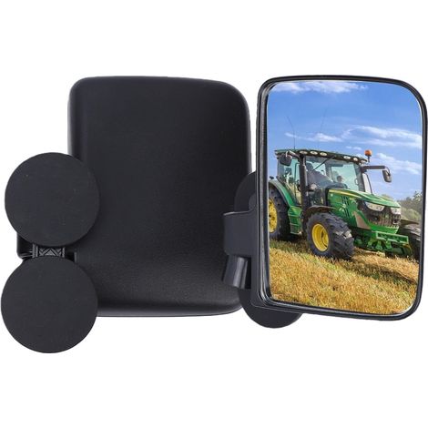 Pair of Magnetic Forklift Side Mirrors, Universal, No Drilling Required, Large HD Glass Magnetic Mirrors for Tractors and Forklifts (1/5)