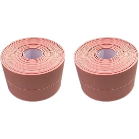 Ruban d'étanchéité imperméable pour douche, lavabo et baignoire, 3,2 m x 3,8 cm, rose (1/5)