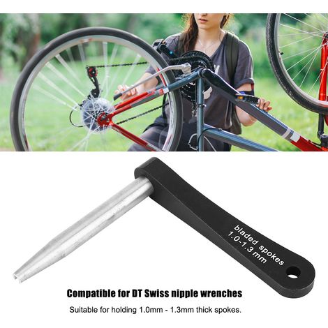 Outil de Réparation de Rayons pour Roues de Vélo 1.0-1.3mm - Support Durable et Robuste (1/3)