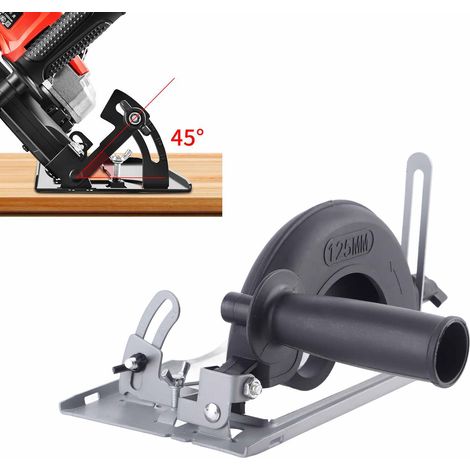 Accessoires Meuleuse Support de Coupe Sans Poussière Multifonction Base de Meuleuse avec Règle Guidage Pratique pour Meulage et Coupe - KZQ (1/5)